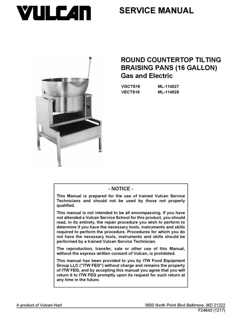 Vulcan-Hart VGCTS16 Service manual