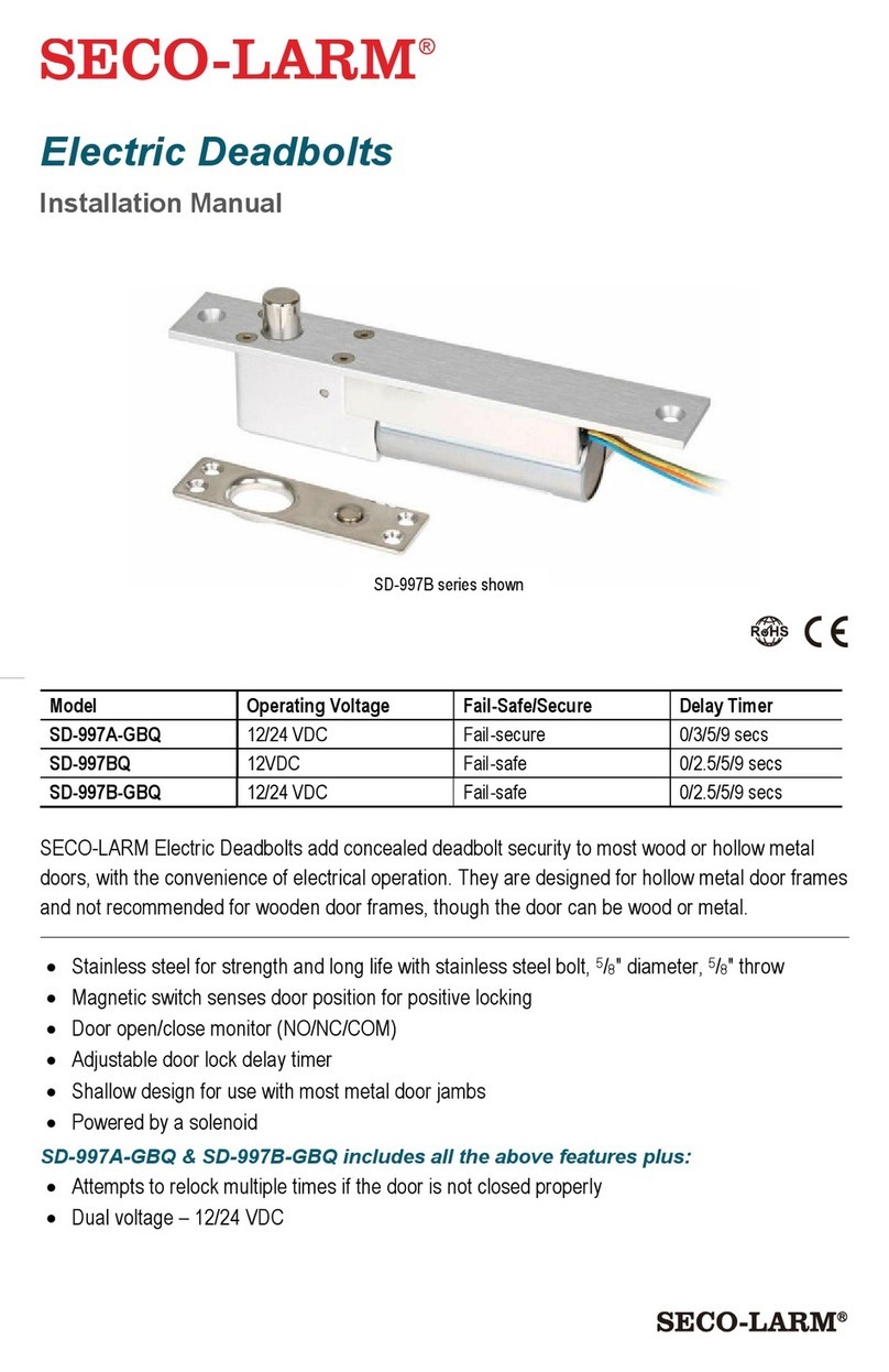 SECO-LARM SD-997A-GBQ User manual SECO-LARM SD-997A-GBQ User manual