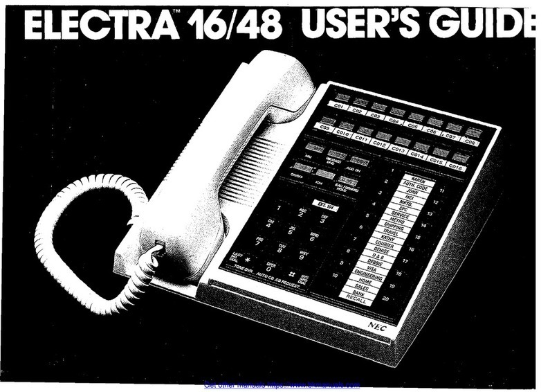 NEC Electra 16/48 user guide
