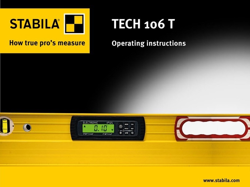 Stabila TECH 106 T operating instructions