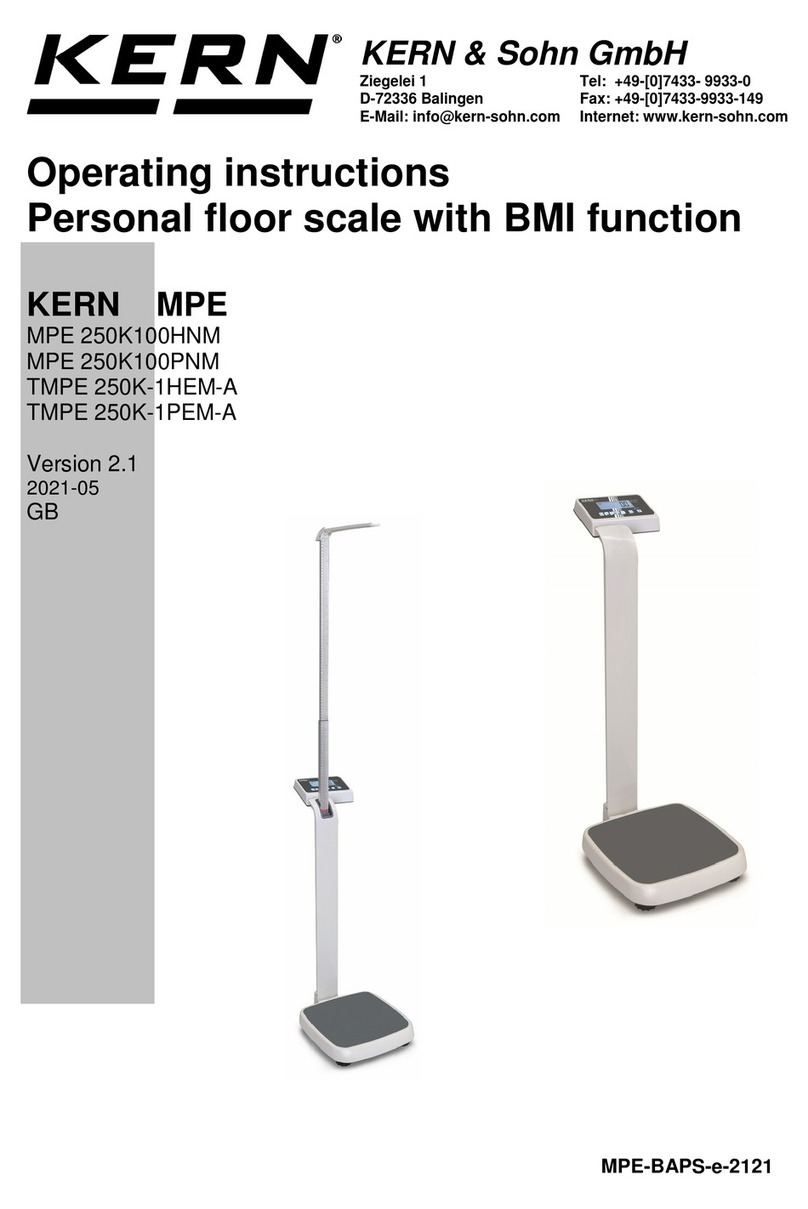 KERN MPE Series User manual