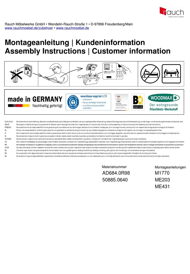 Rauch M1770 Assembly instructions