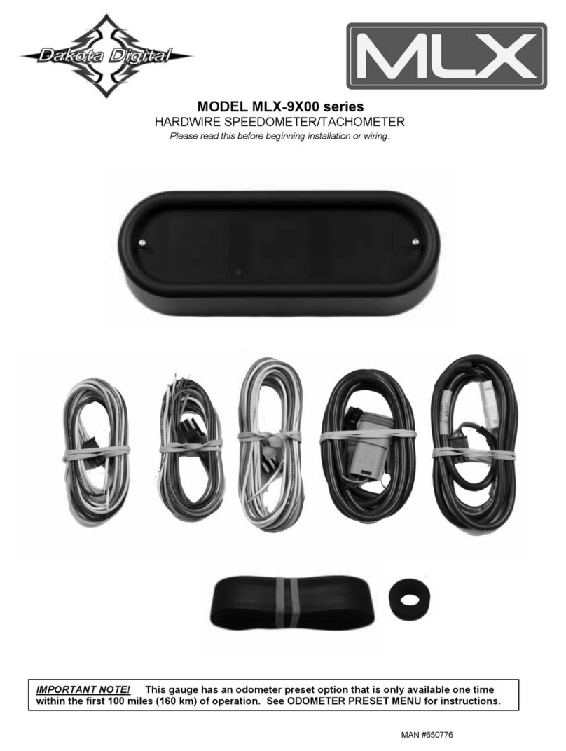 Dakota Digital MLX-9X00 Series User manual