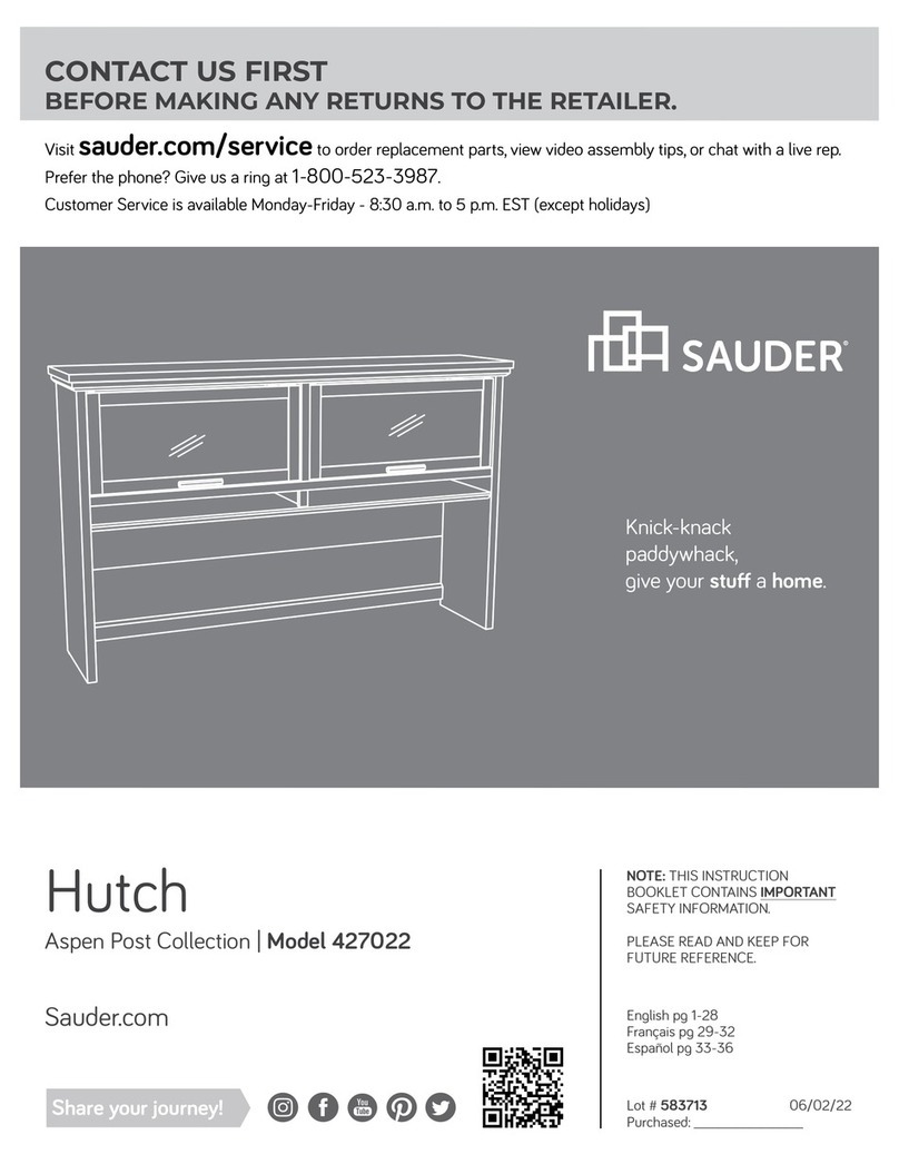 Sauder Aspen Post 427022 manual