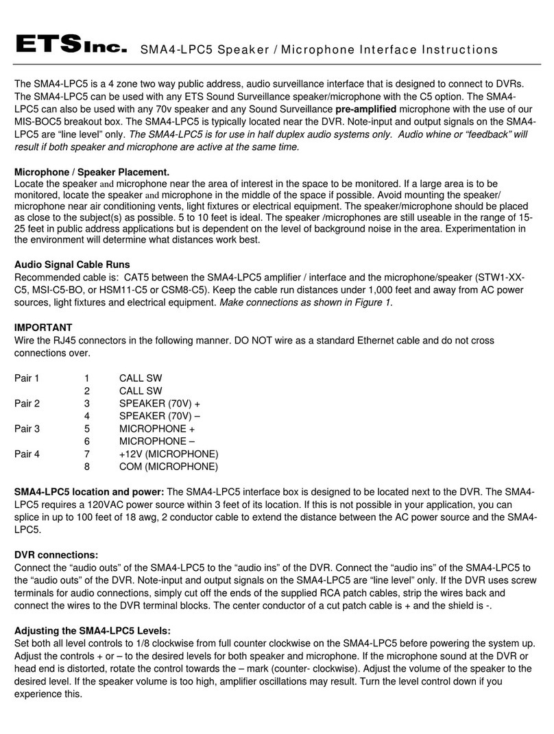 ETS SMA4-LPC5 instructions