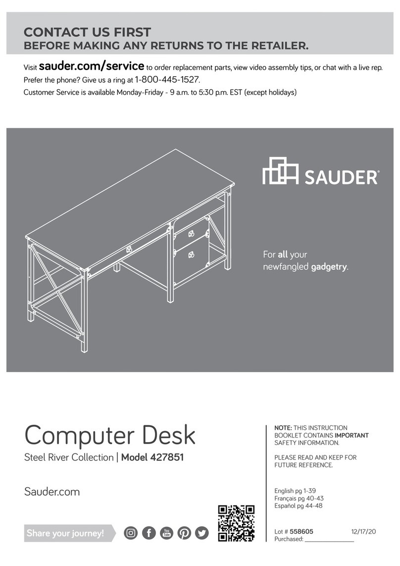 Sauder Steel River 427851 User manual