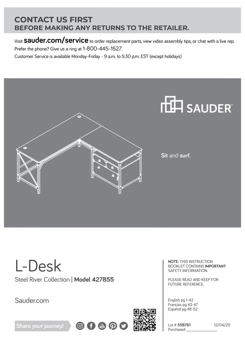 Sauder Steel River 427855 User manual Sauder Steel River 427855 User manual