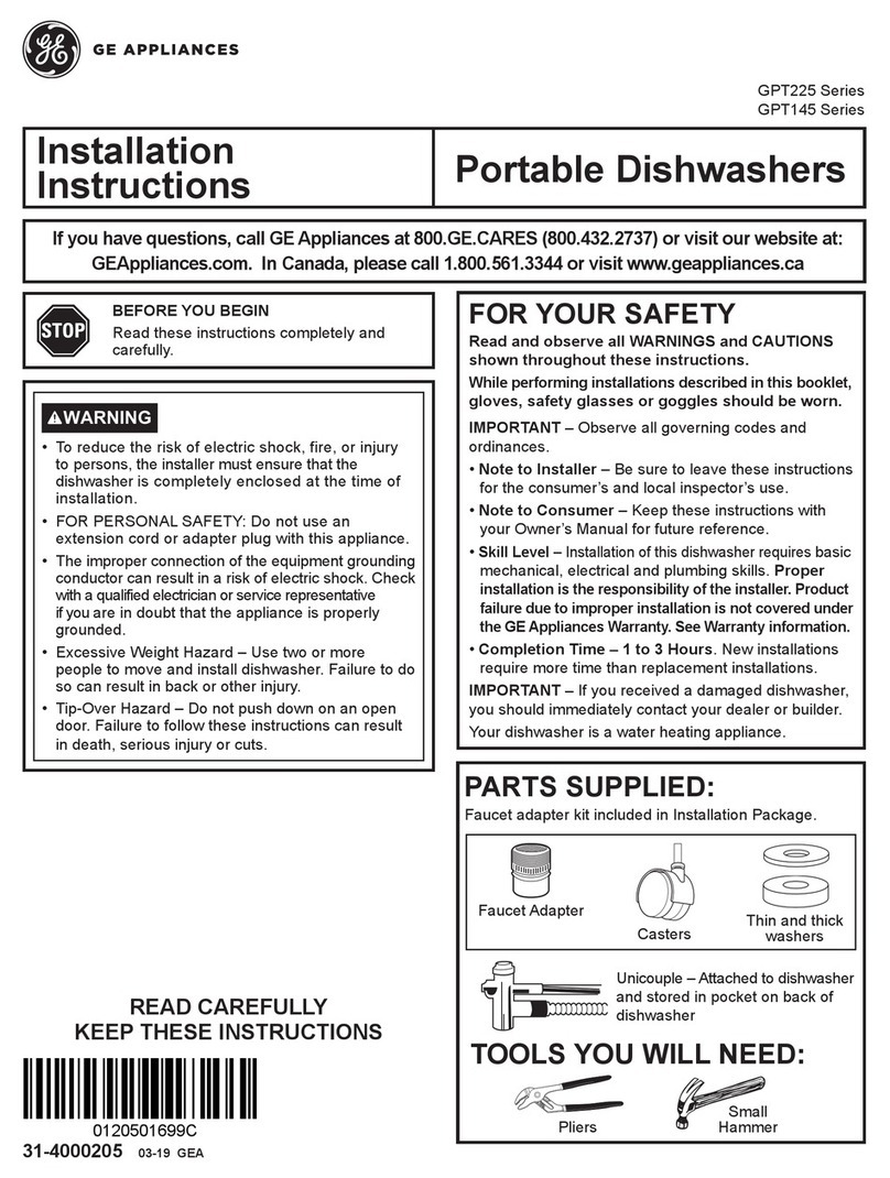 GE GPT225SGLWW User manual