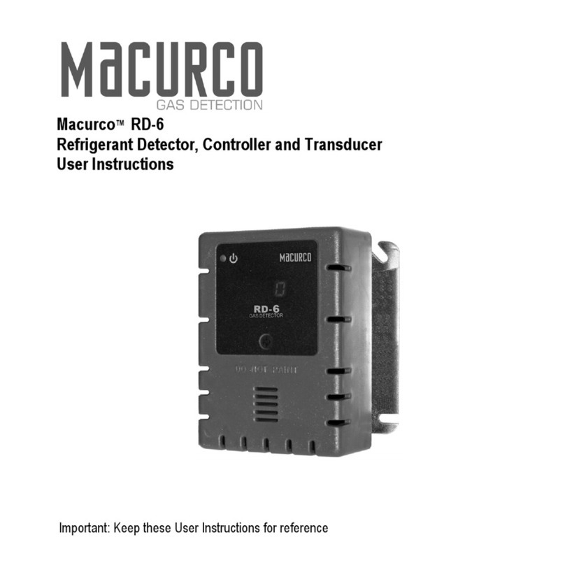 Macurco RD-6 User manual