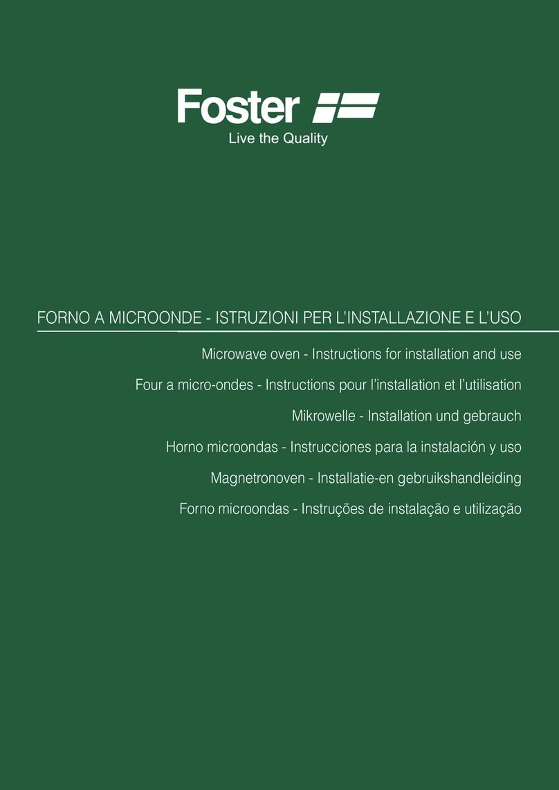 Foster S4001 Instructions for installation and use