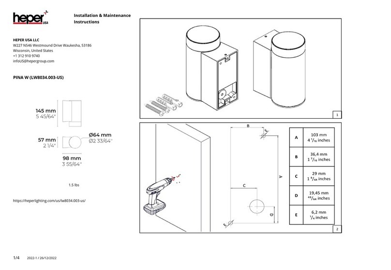HEPER LW8034.003-US Installation and operating instructions