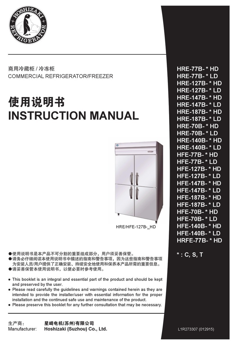 Hoshizaki HRE-77B Series instruction manual