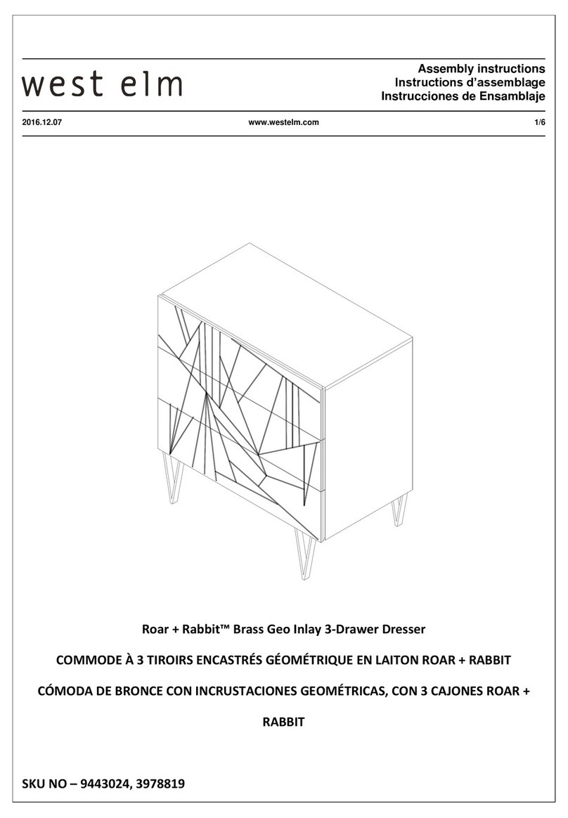 West Elm Roar + Rabbit Brass Geo Inlay 9443024 User manual