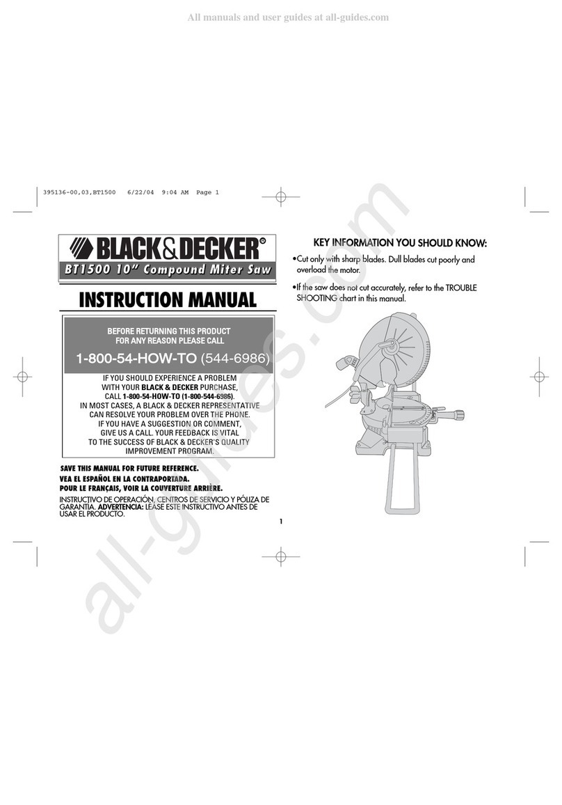 Black & Decker BT1500 User manual Black & Decker BT1500 User manual