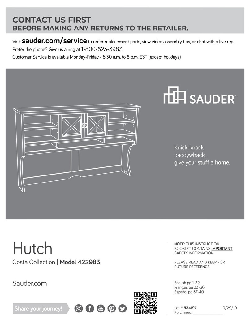 Sauder Costa 422983 User manual