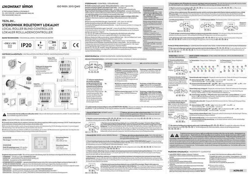 Kontakt Simon TEZ1L 01 Series manual