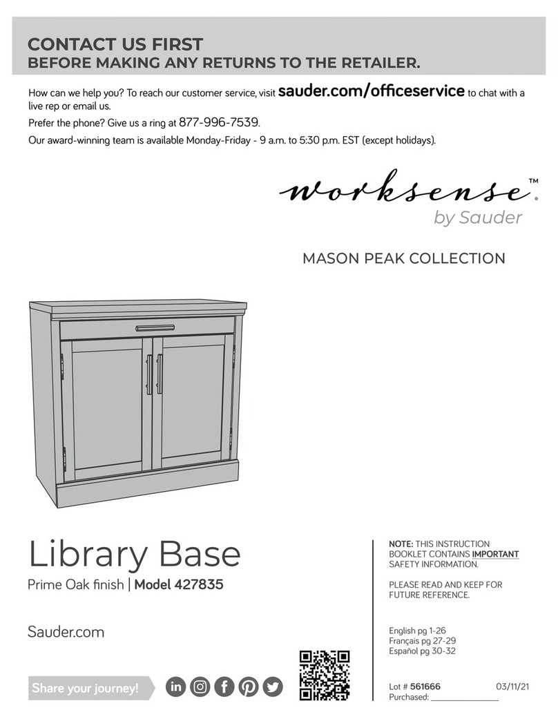 Sauder Worksense MASON PEAK 427835 User manual Sauder Worksense MASON PEAK 427835 User manual