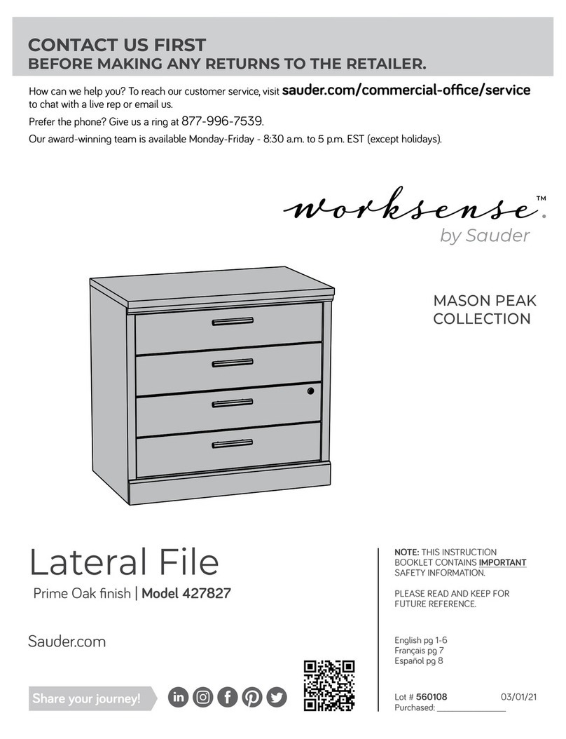 Sauder Worksense MASON PEAK 427827 User manual Sauder Worksense MASON PEAK 427827 User manual