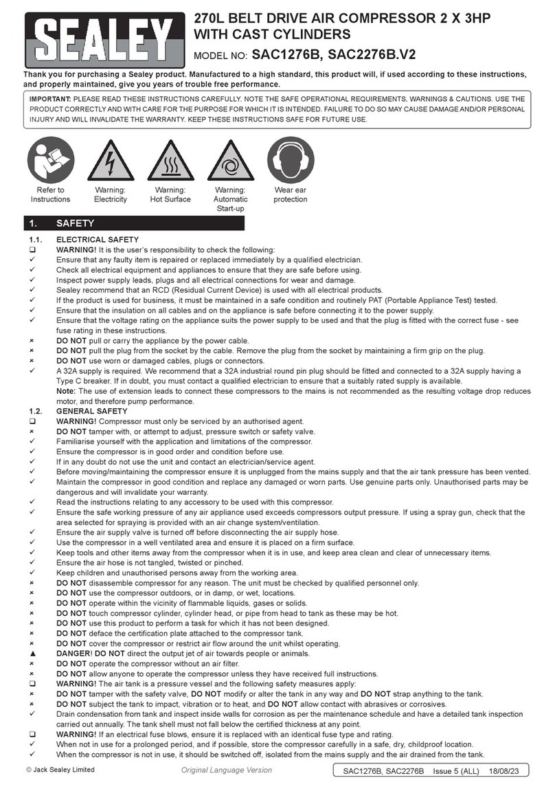 Sealey SAC1276B User manual