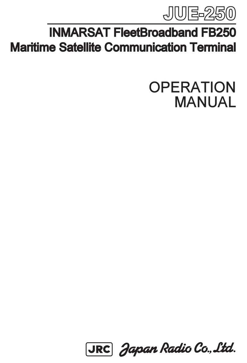 JRC INMARSAT FleetBroadband FB250 Operation manual