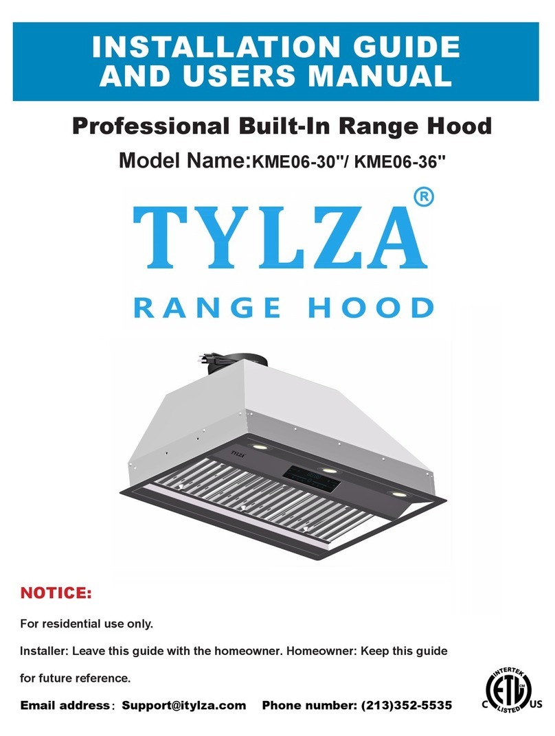 TYLZA KME06-30 Installation guide and user's manual