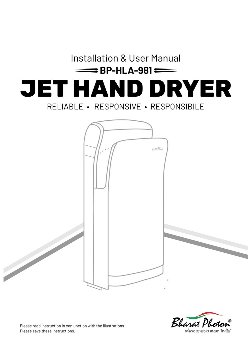 Bharat Bijlee BP-HLA-981 Installation & user manual
