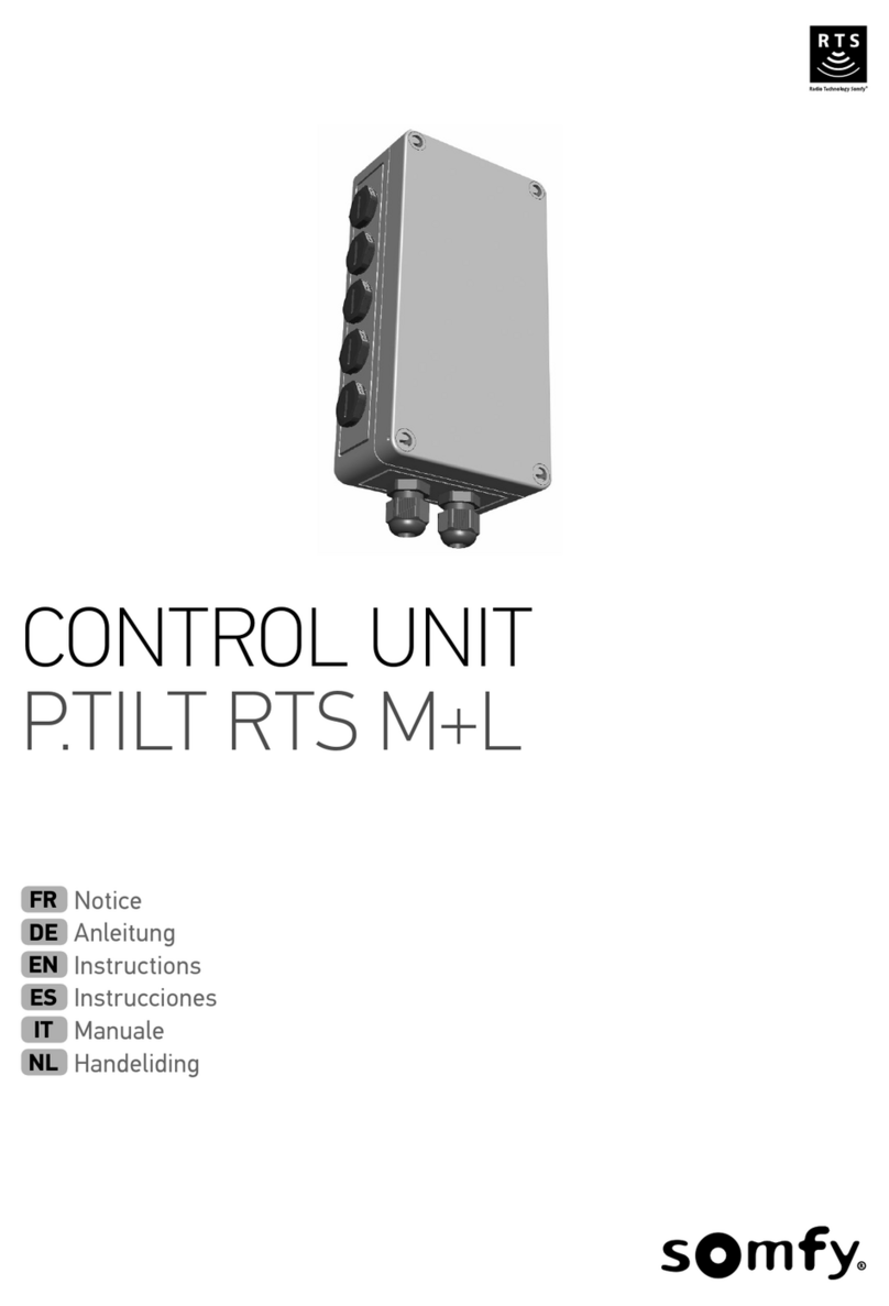 SOMFY P.TILT RTS M+L instructions