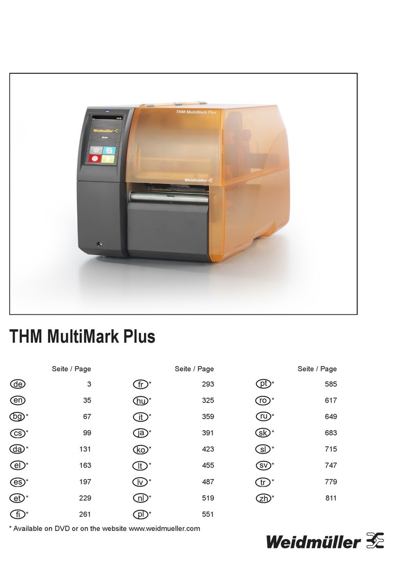 Weidmüller THM MultiMark Plus User manual