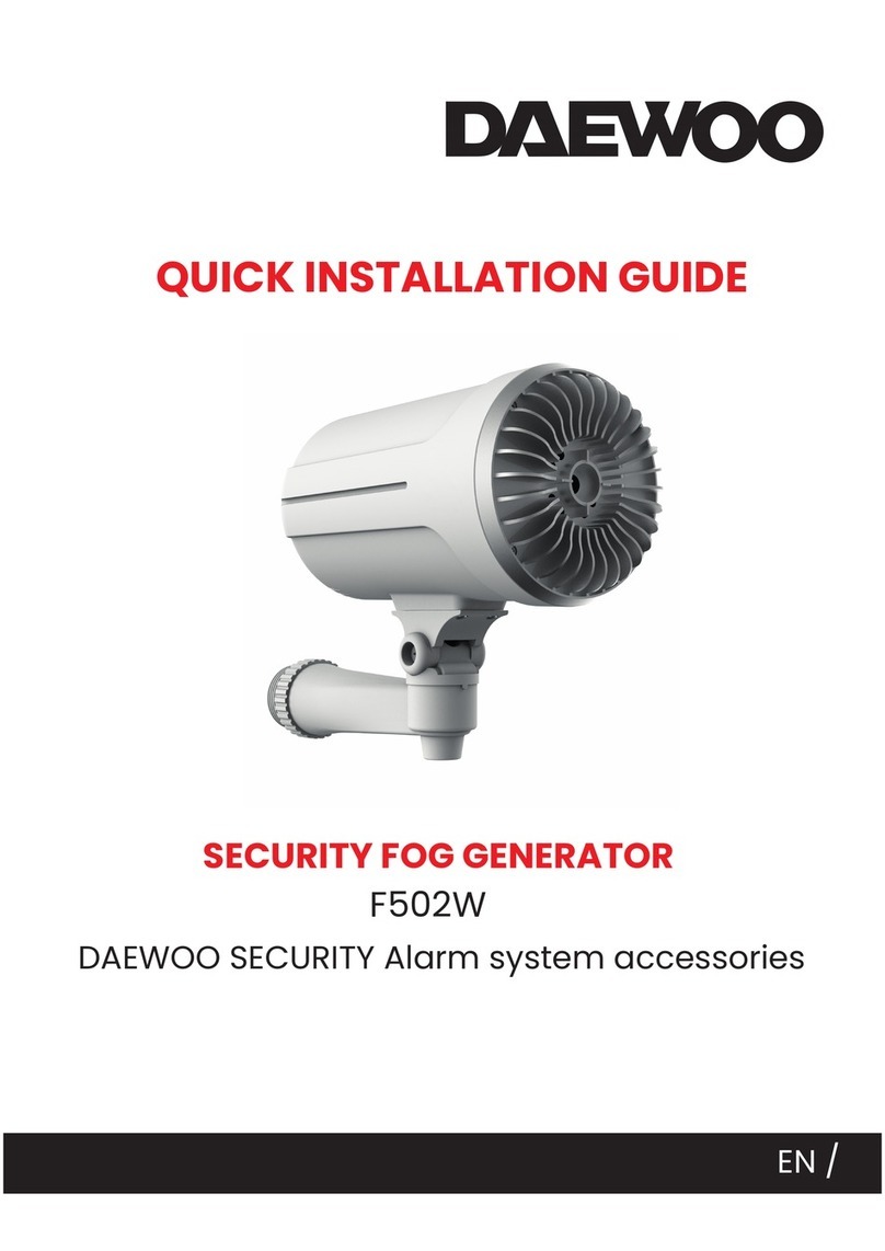 Daewoo F502W Quick installation guide