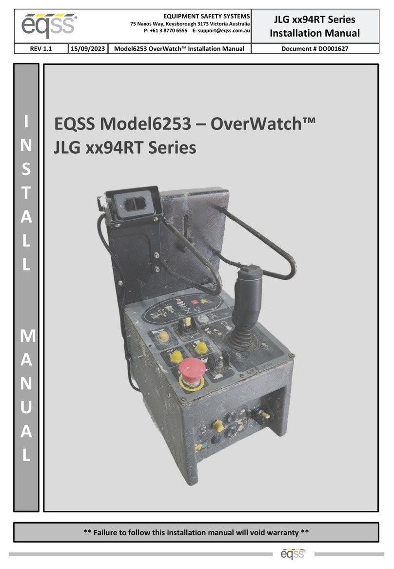 eqss OverWatch JLG 94RT Series Install manual