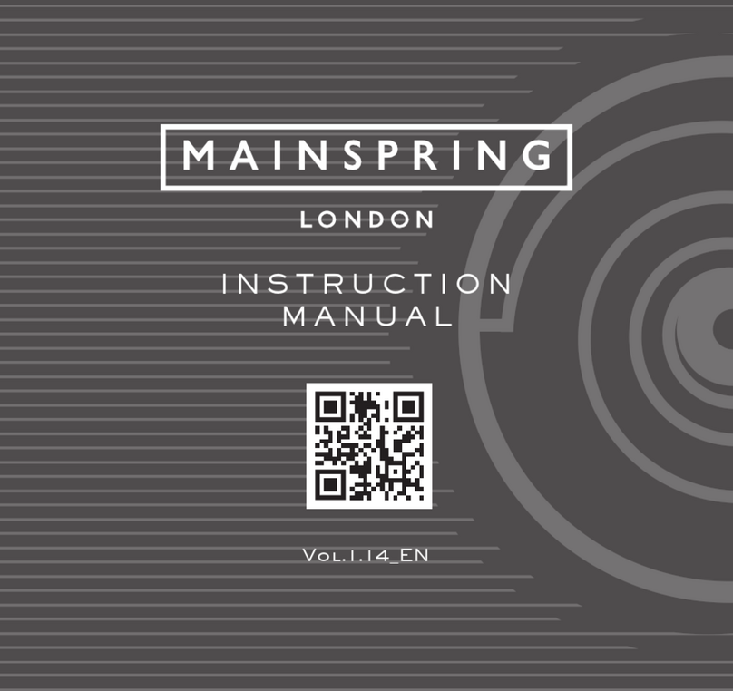 MAINSPRING RACEDAY instruction manual