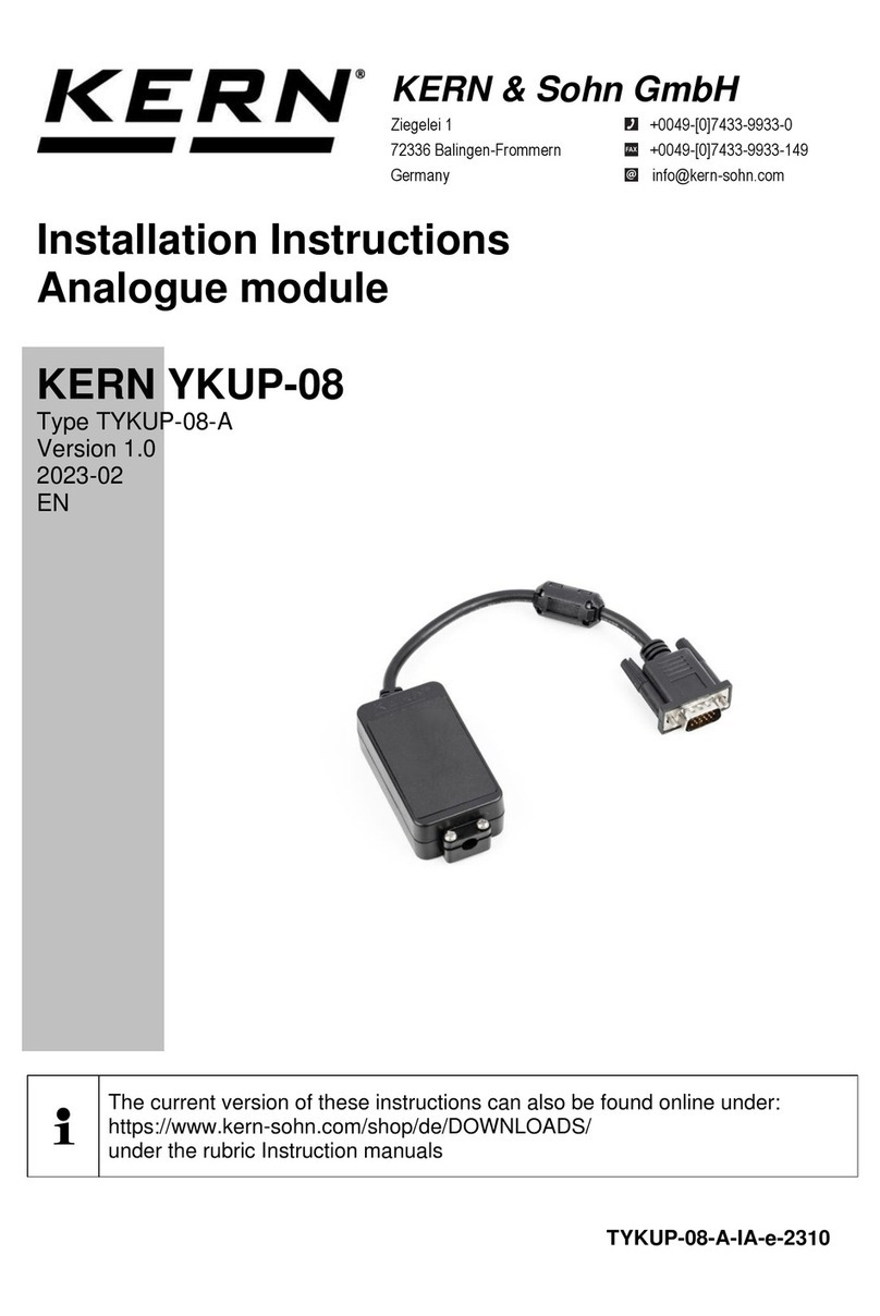 KERN YKUP-08 User manual