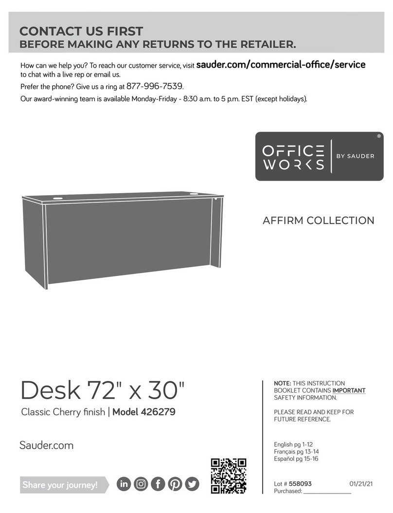 Sauder OfficeWorks AFFIRM 426279 User manual