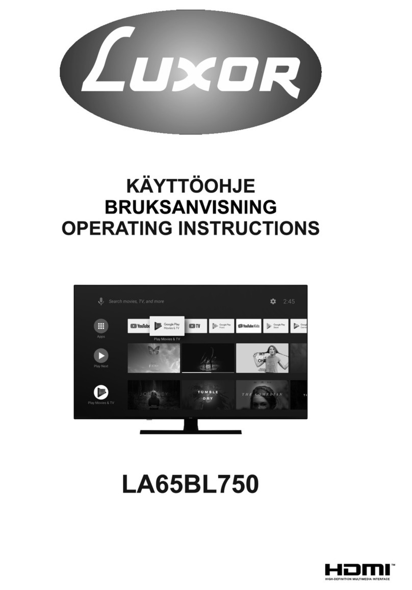 Luxor LA65BL750 User manual