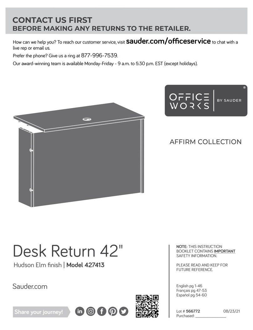 Sauder OfficeWorks AFFIRM 427413 User manual