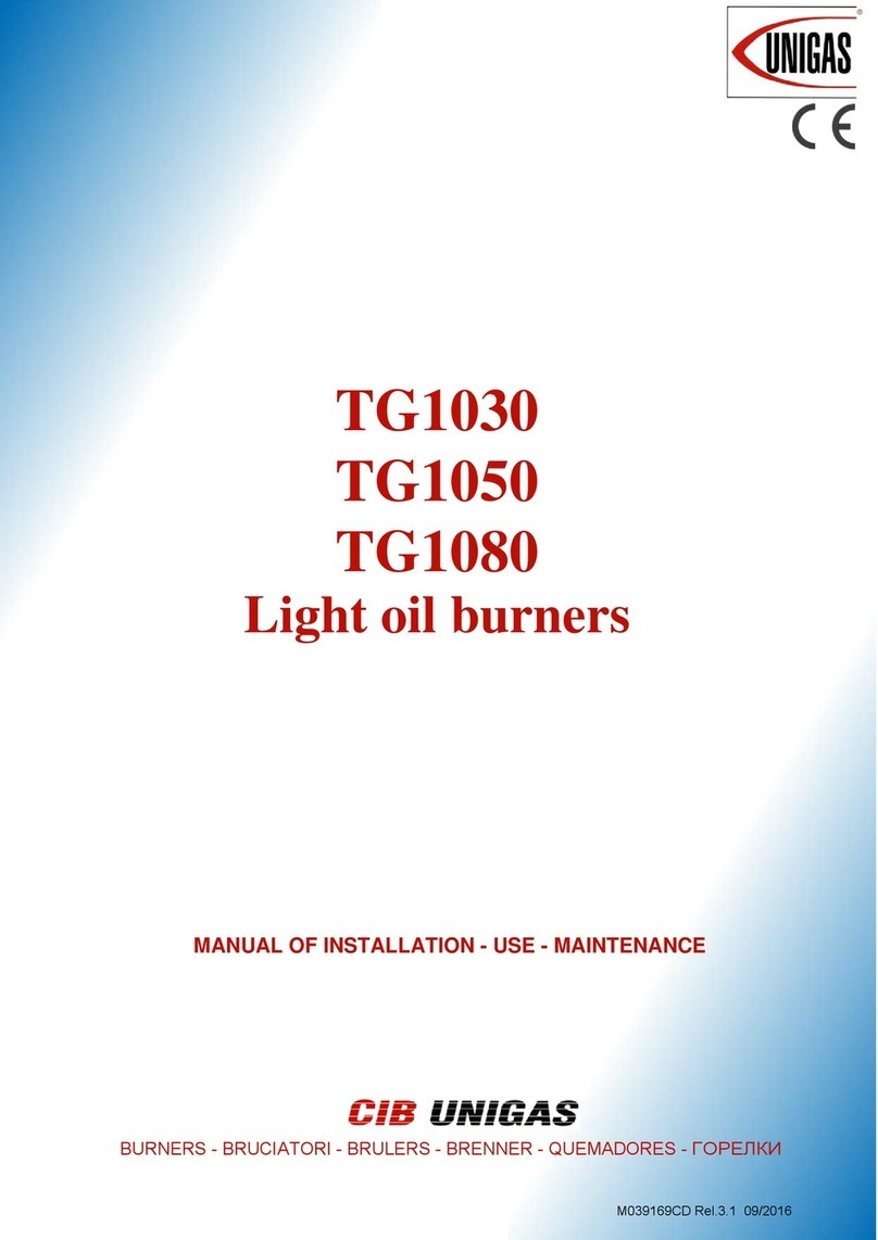 CIB UNIGAS TG1030 Operating manual