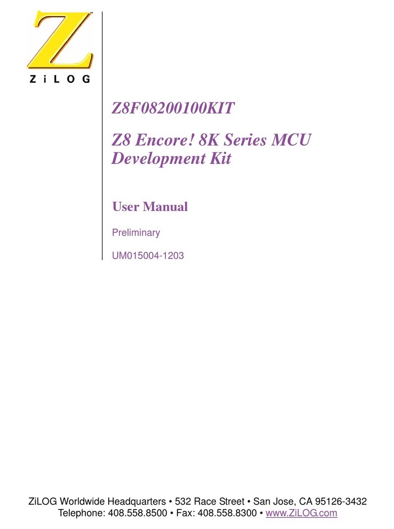 ZiLOG Z8 Encore! 8K Series User manual