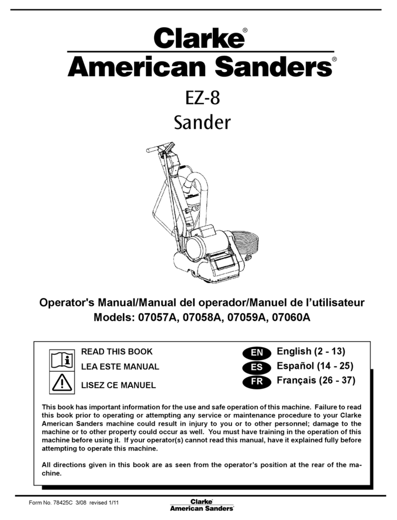 Clarke American Sanders 07057A Operator's manual