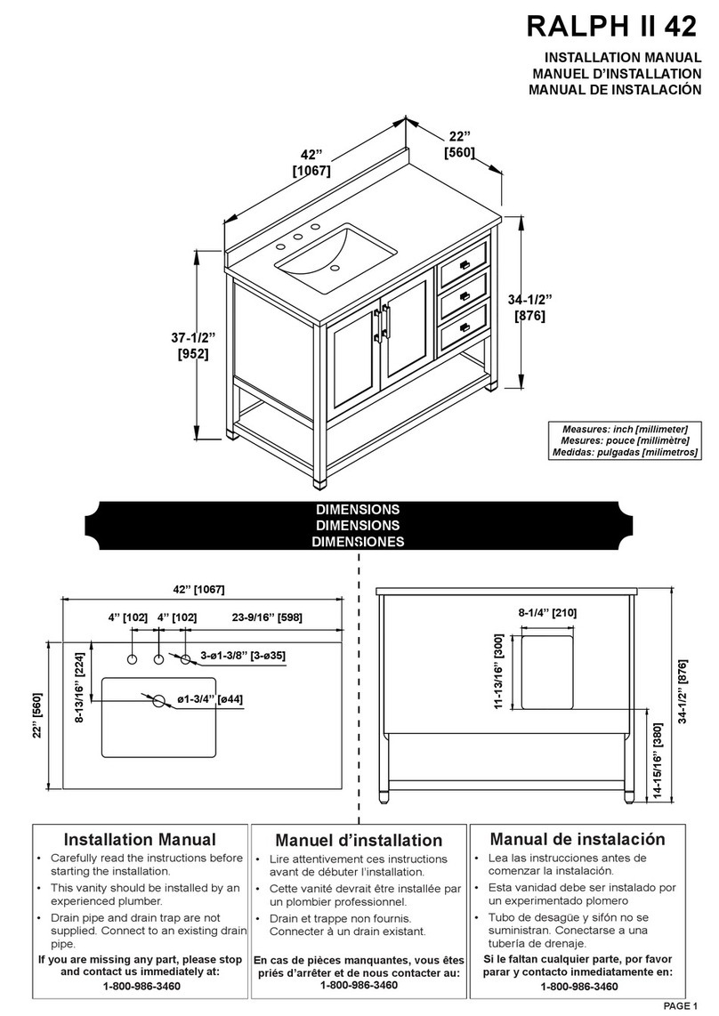 OVE RALPH II 42 installation manual