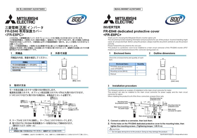 Mitsubishi Electric 800 Series quick start guide