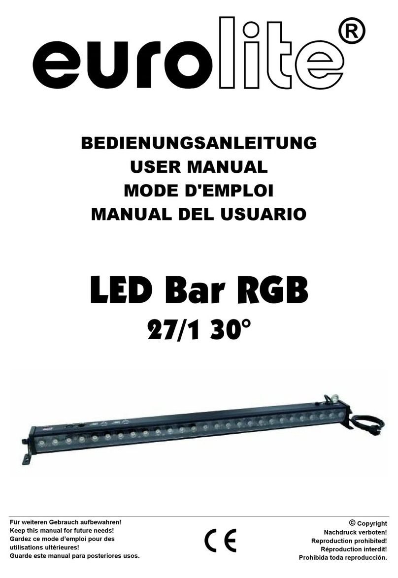EuroLite LED Bar RGB 27/1 30 User manual
