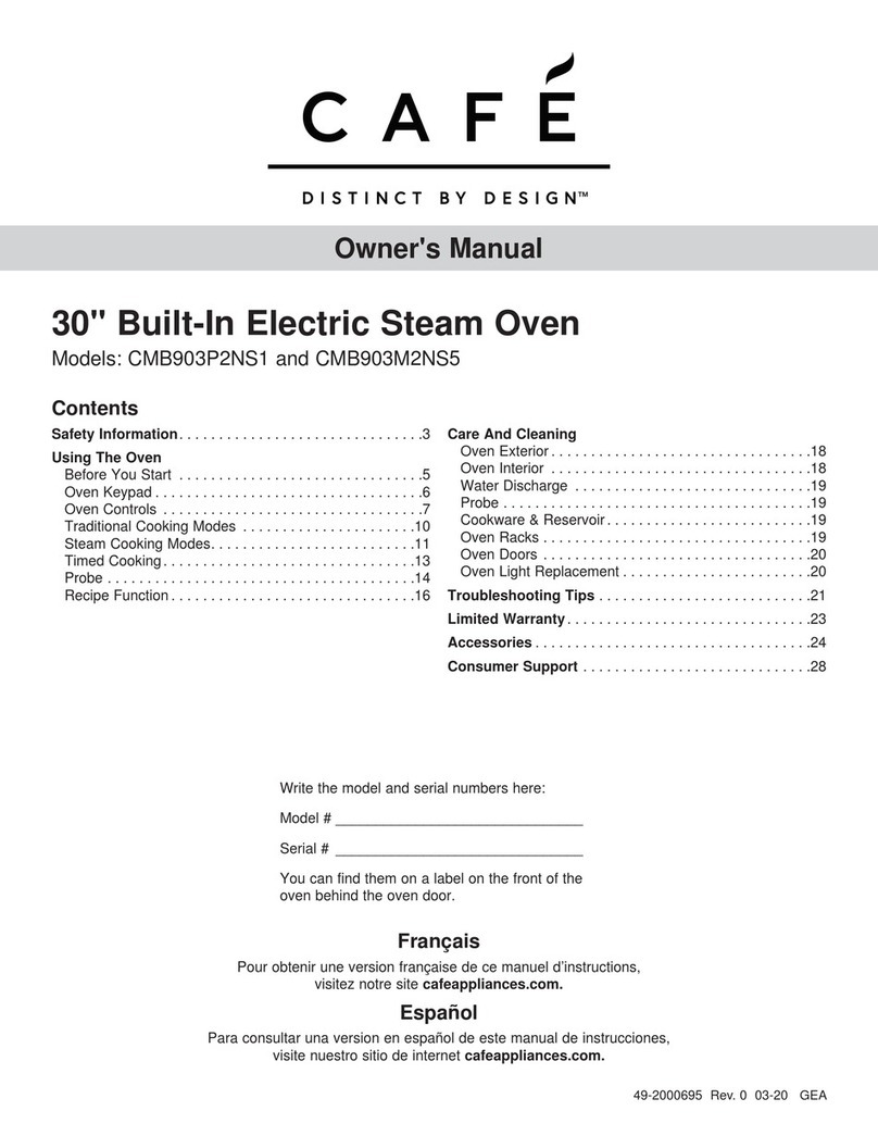 Cafe CMB903M2NS5 owner's manual