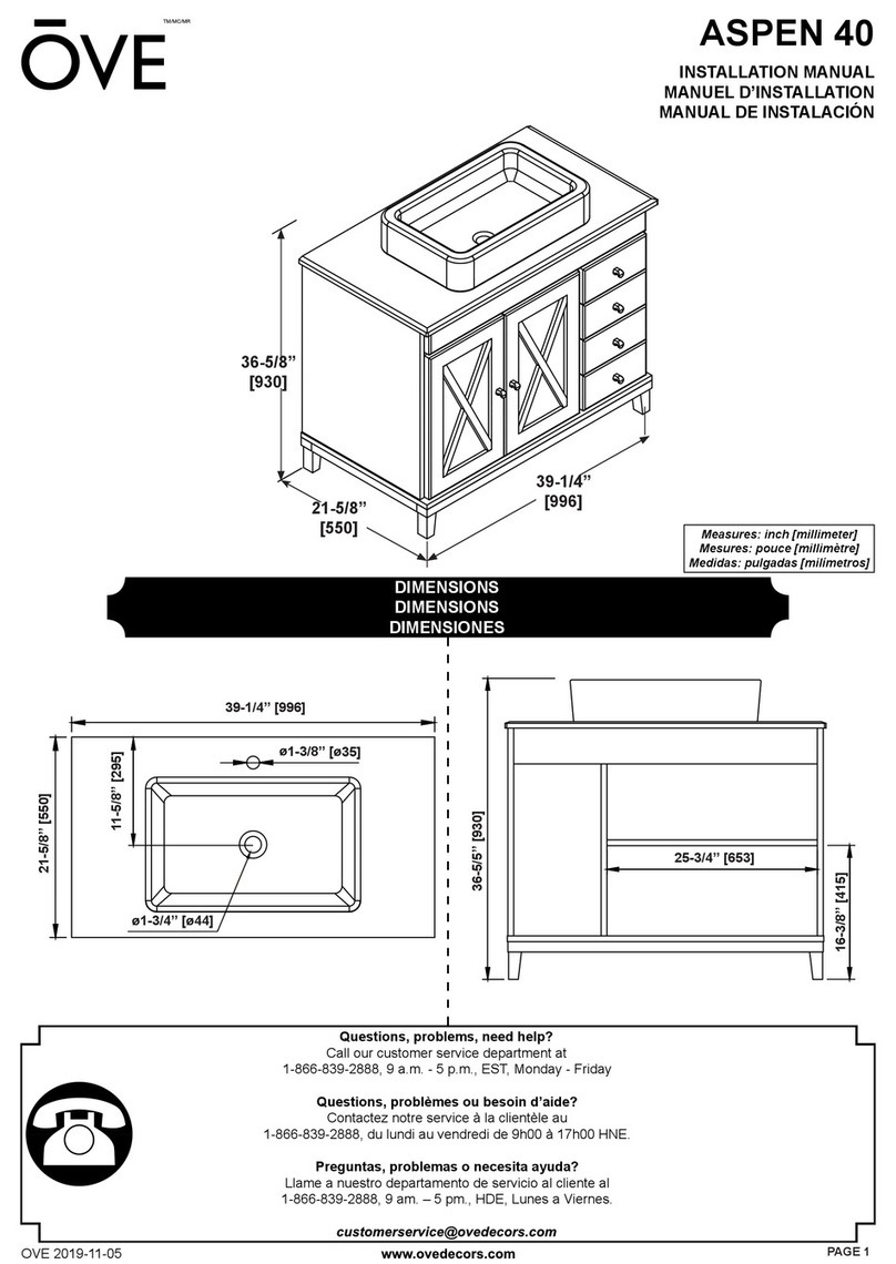 OVE ASPEN 40 User manual