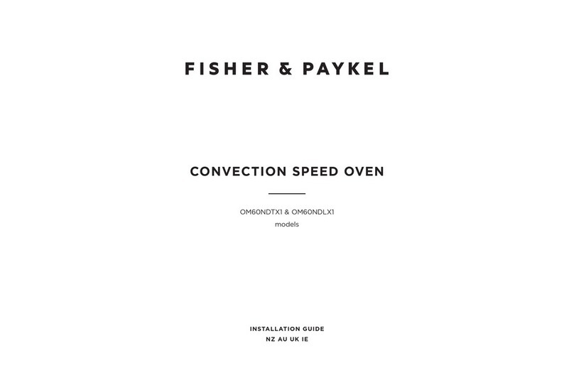 Fisher & Paykel OM60NDTX1 installation guide Fisher & Paykel OM60NDTX1 installation guide