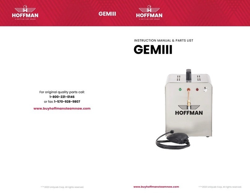 Hoffman GEMIII Instruction manual & parts list