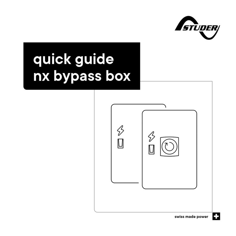 Studer nx bypass box User manual