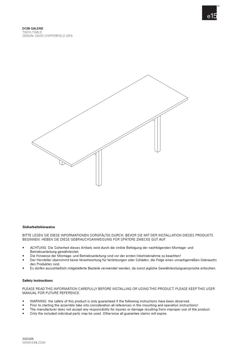 E15 GALERIE DC09 User manual