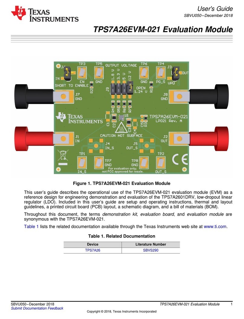 Texas Instruments TPS7A26EVM-021 User manual