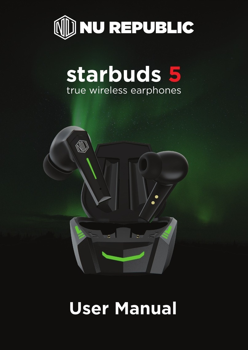 NU Republic starbuds 5 User manual