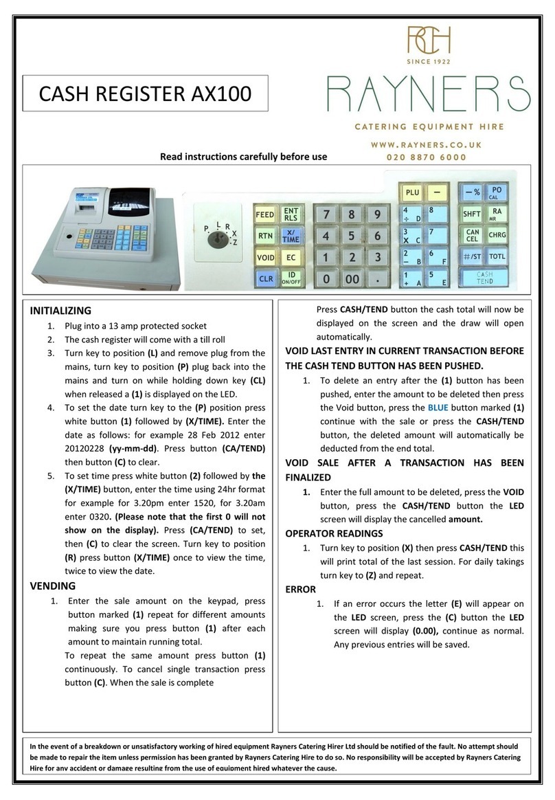 RCH RAYNERS AX100 User manual